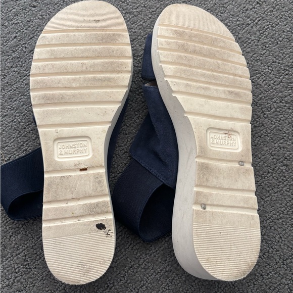 Johnston & Murphy Navy Suede Sandals - Picture 4 of 6